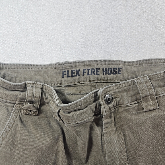 Duluth Trading Flex Fire Hose Canvas Cargo Pants 36x34 Brown - Picture 7 of 11